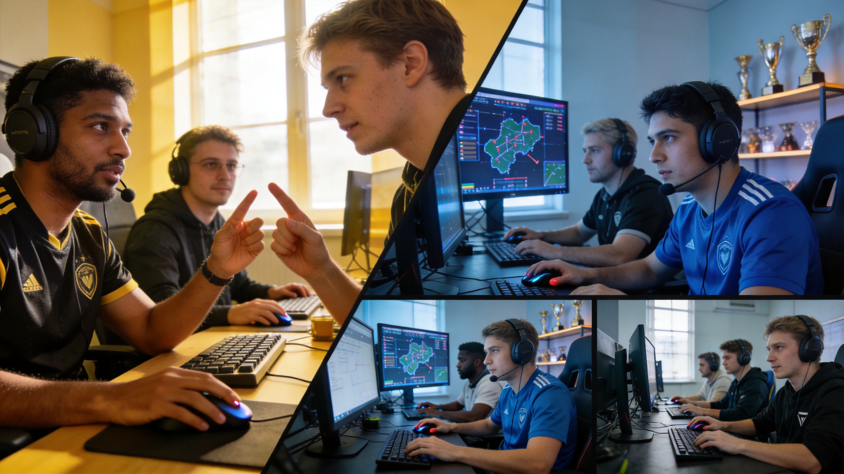 国际电竞战队选手特写